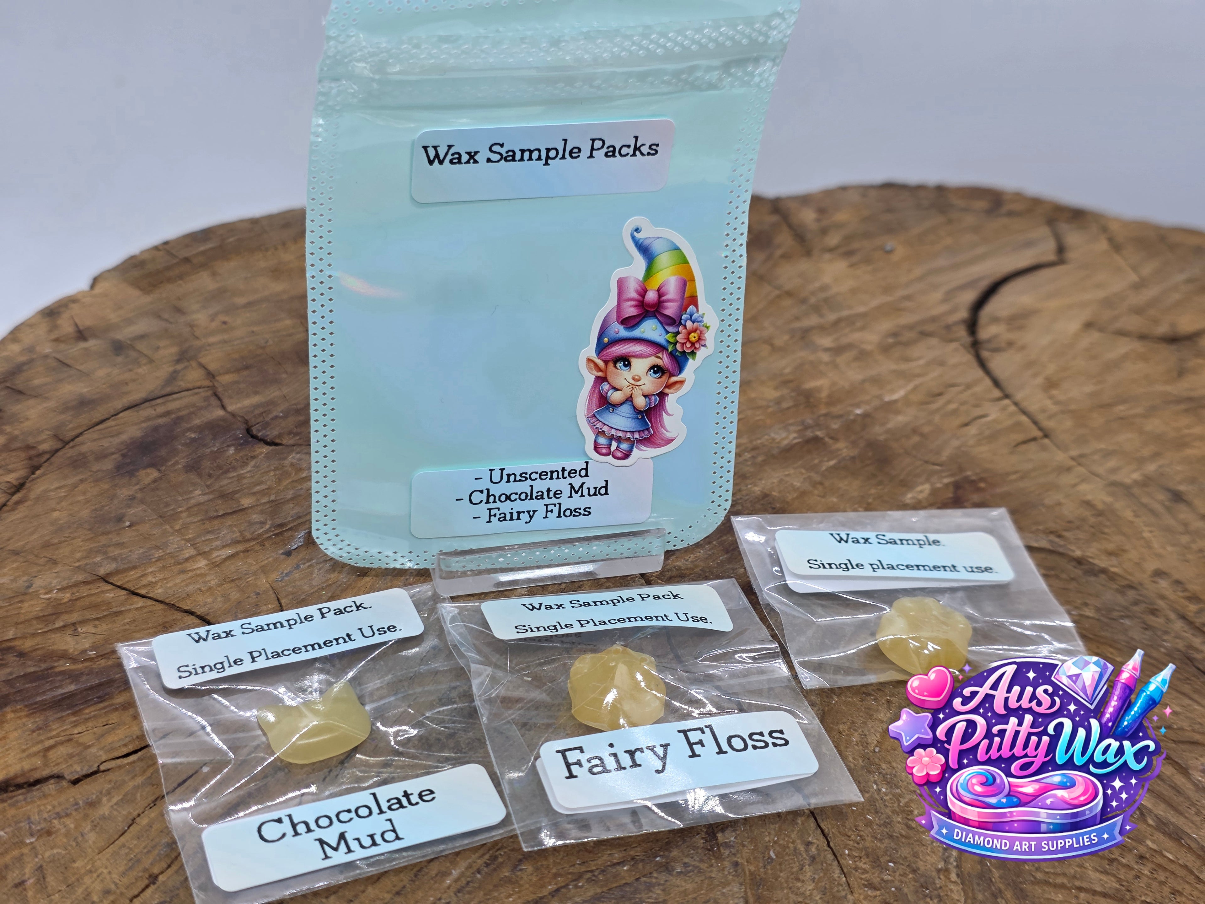 Wax Sample Pack - Chocolate Mud 🍫, Fairy Floss, Unscented