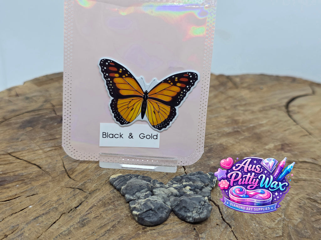 Black & Gold Butterfly Putty