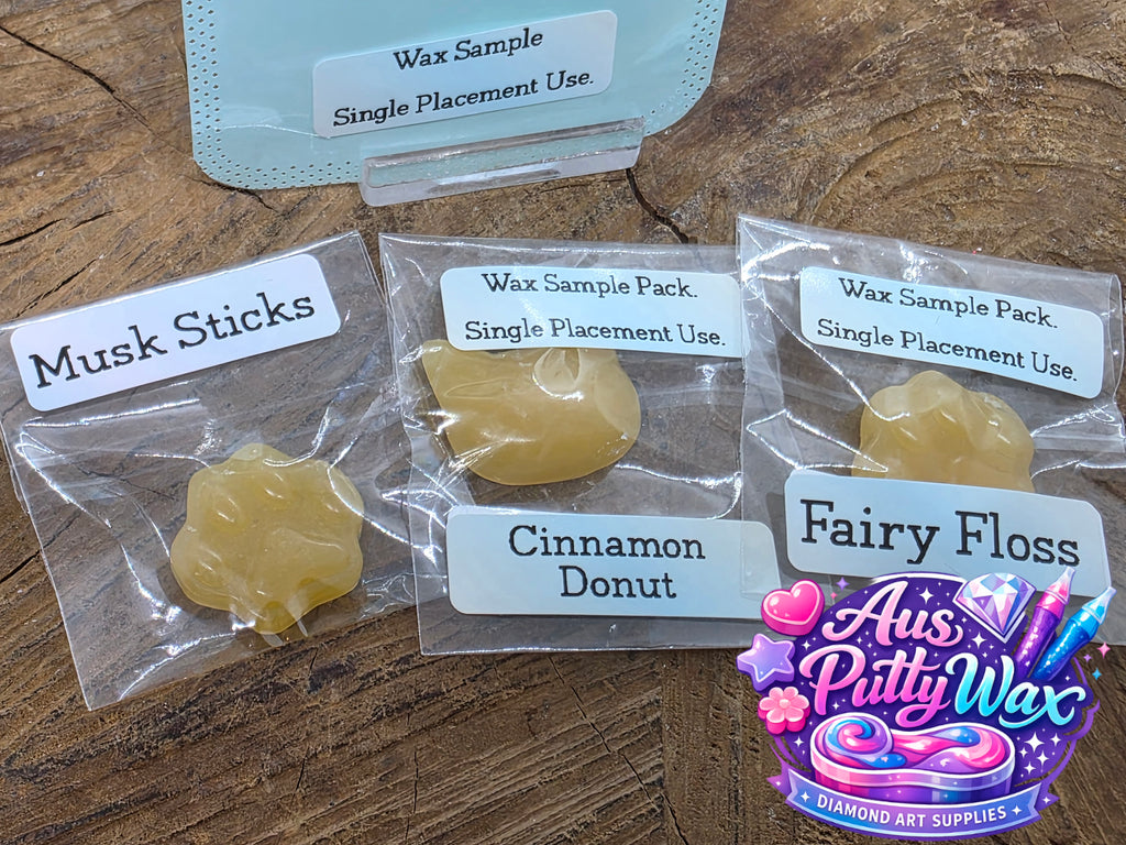 Wax Sample Pack - Musk Sticks, Fairy Floss, Cinnamon Donut
