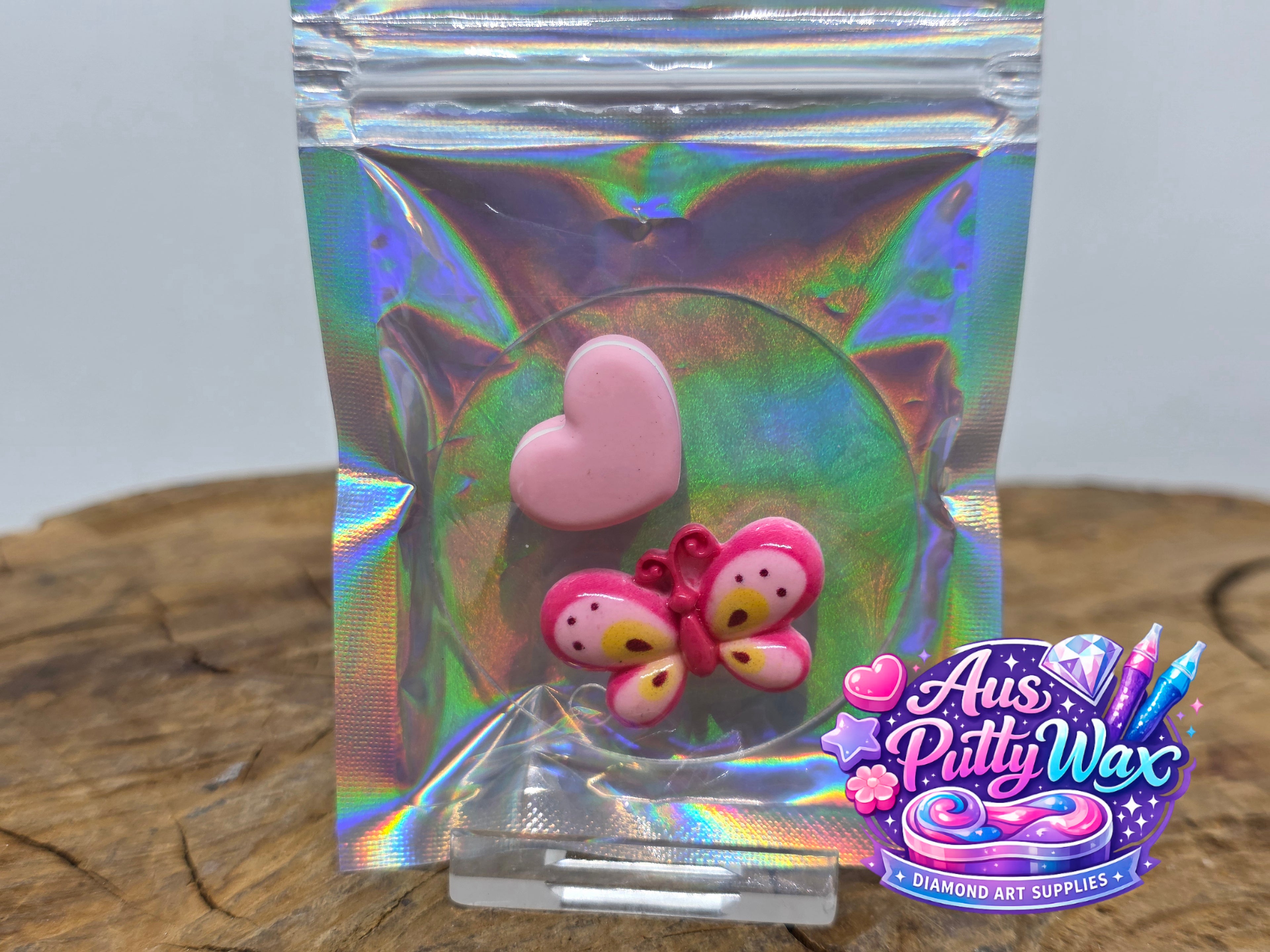 Butterfly & Pink Macaroon Heart Cover Minder Pack