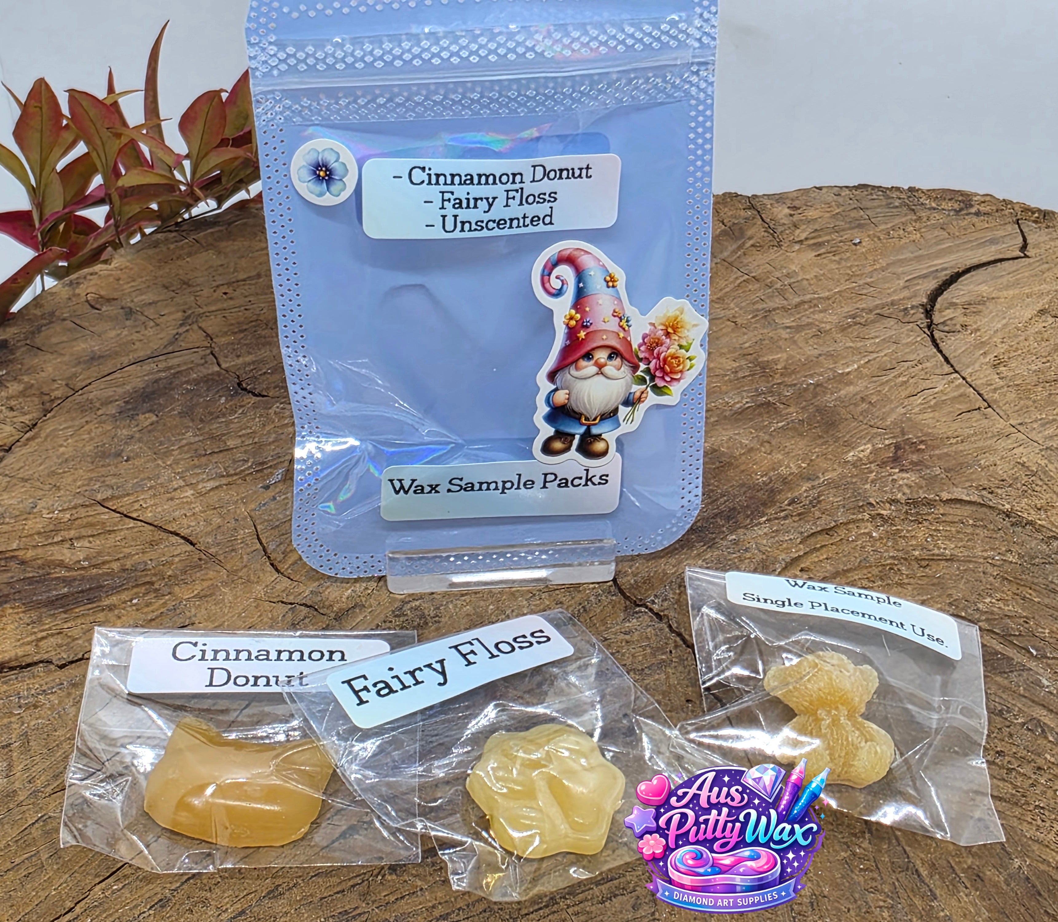 Wax Sample Pack - Cinnamon Donut, Fairy Floss & Unscented