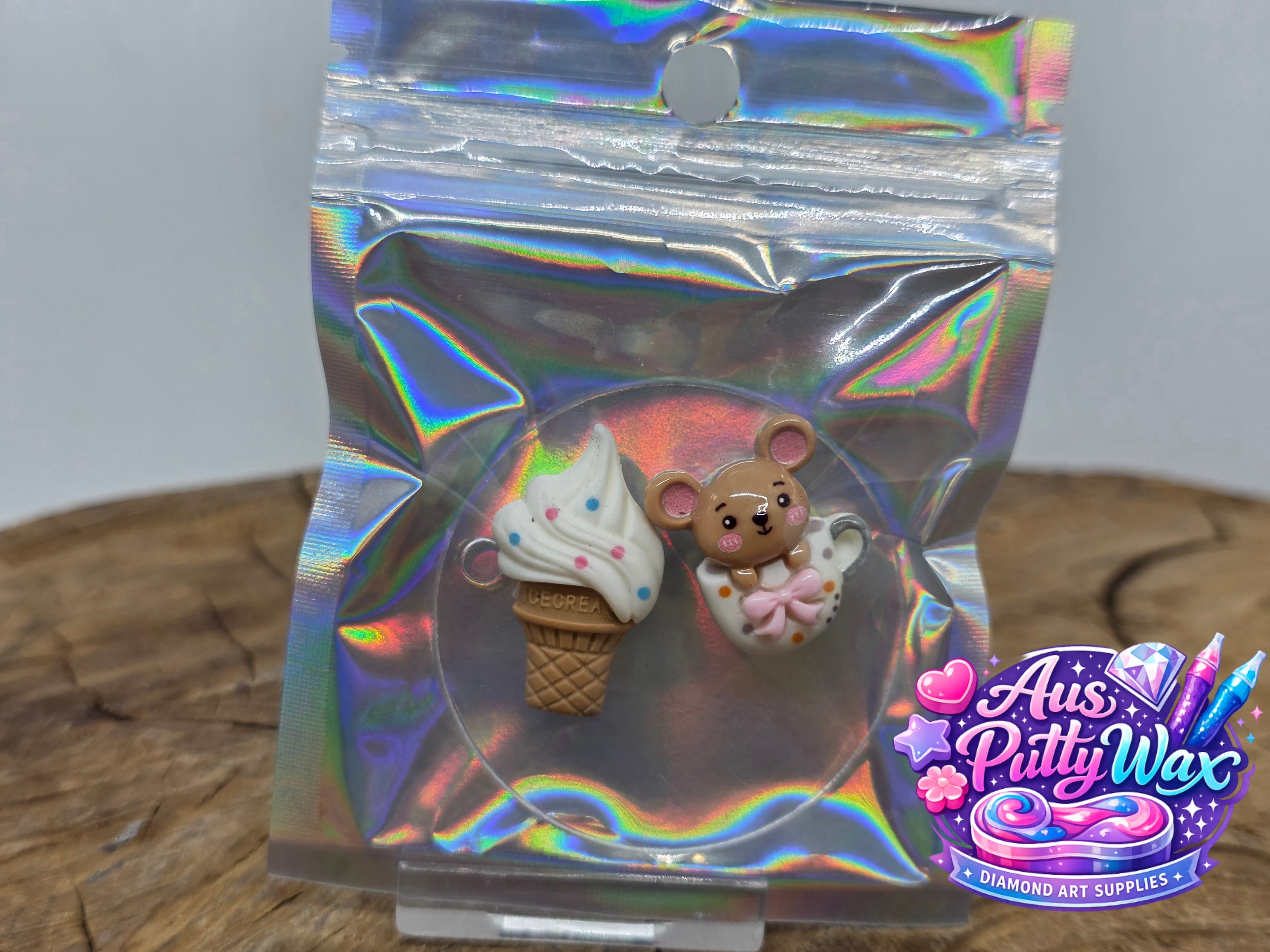 Mouse Tea Cup & Ice-Cream Cone Cover Minder Pack