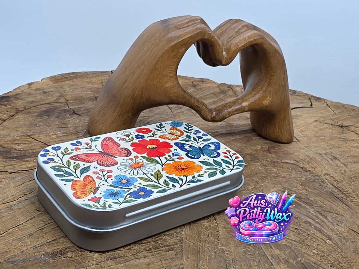 Just a Tin -  Butterflies & Flowers