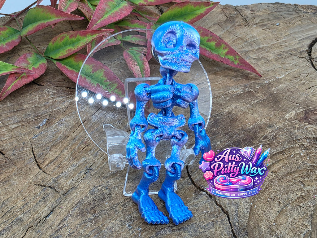 Movable Skeleton Cover Minder - Blue/Purple