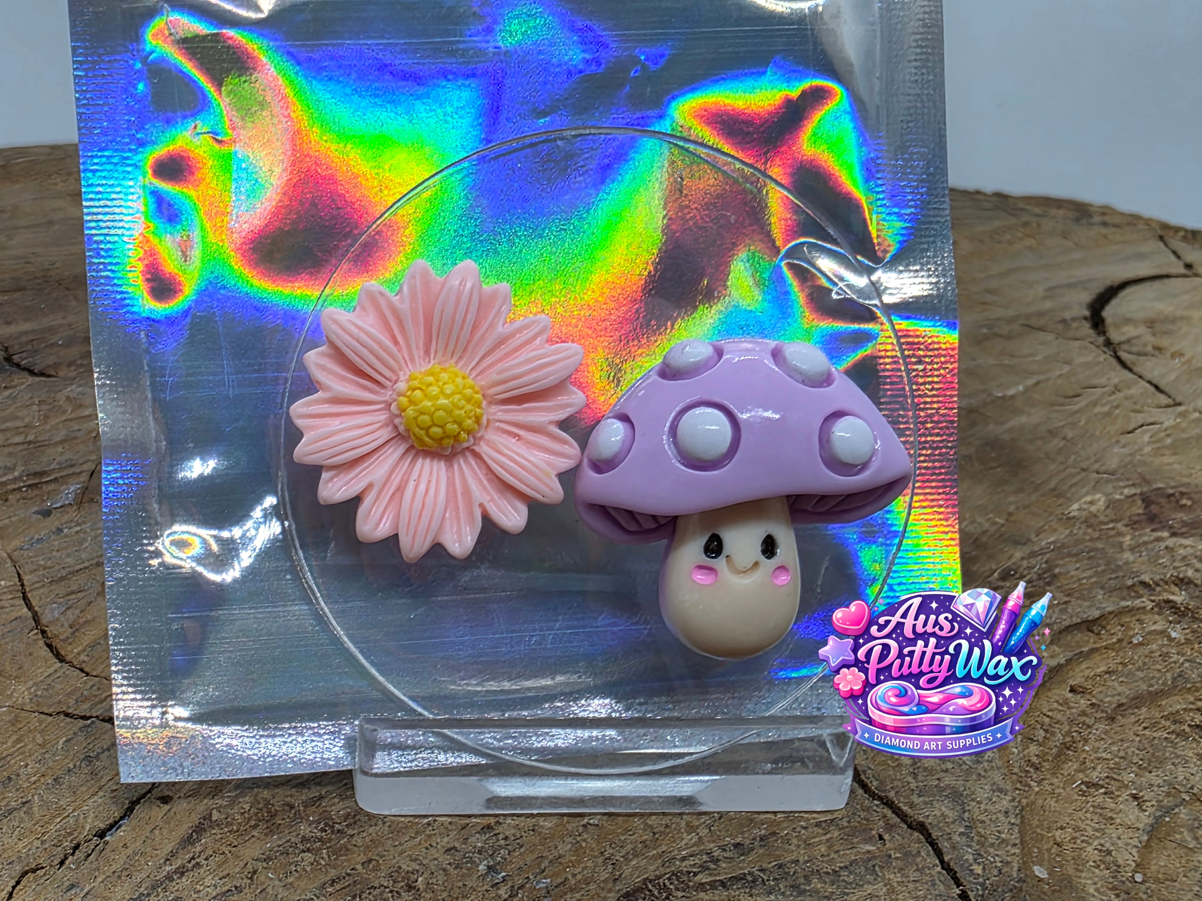 Pink Flower & Mushroom Cover Minders Pack