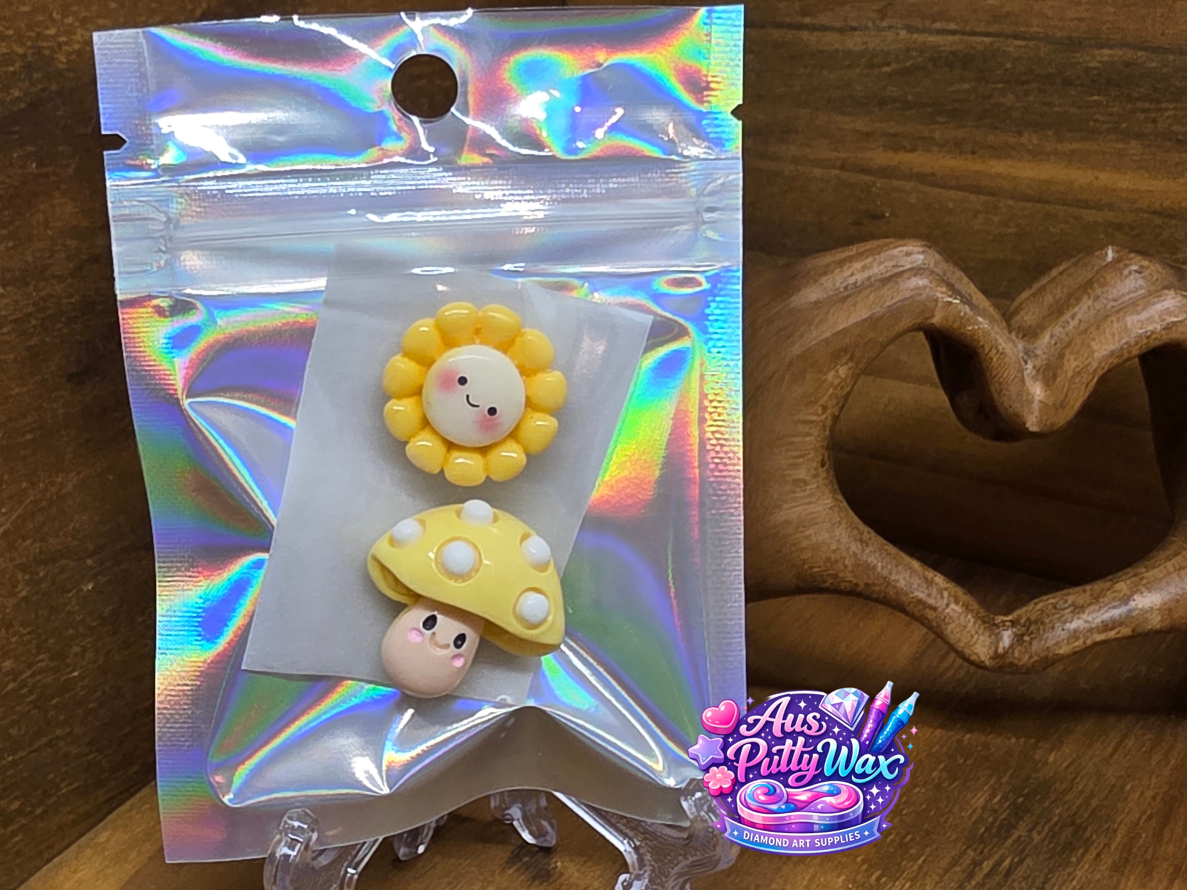 Yellow Mushroom & Flower Cover Minders Pack