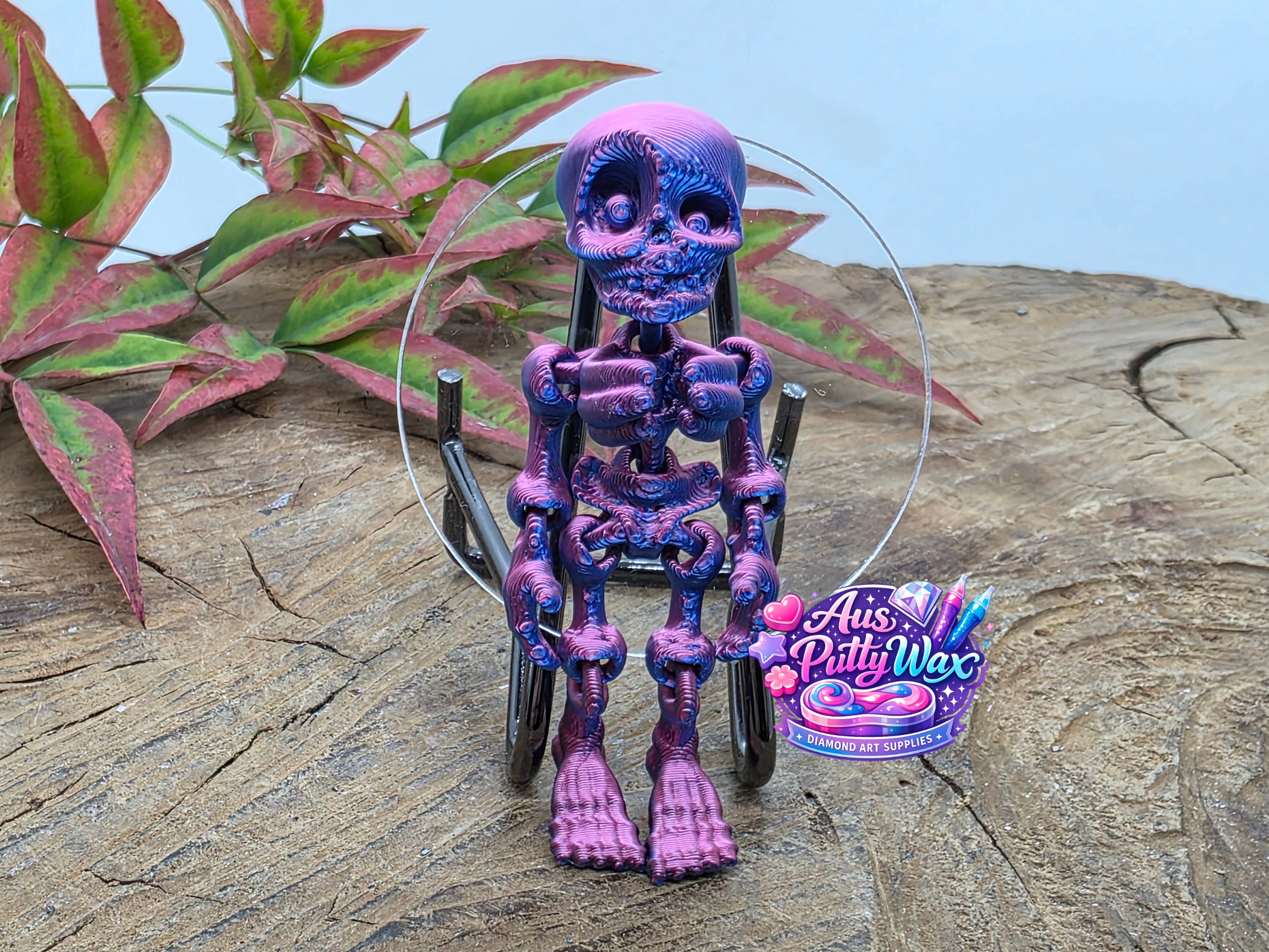 Movable Skeleton Cover Minder - Blue /Purple