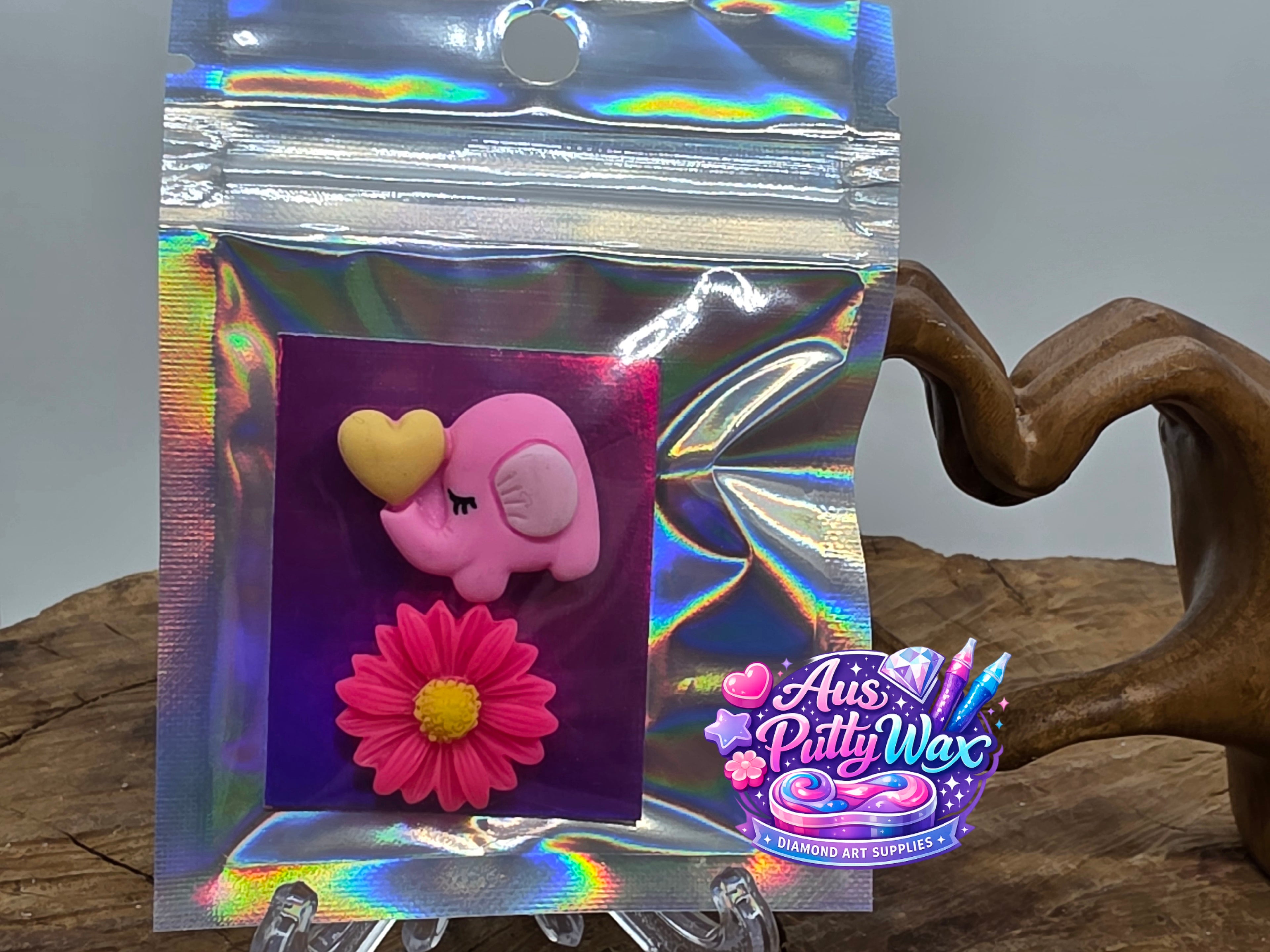 Elephant & Flower Pink Cover Minders Pack