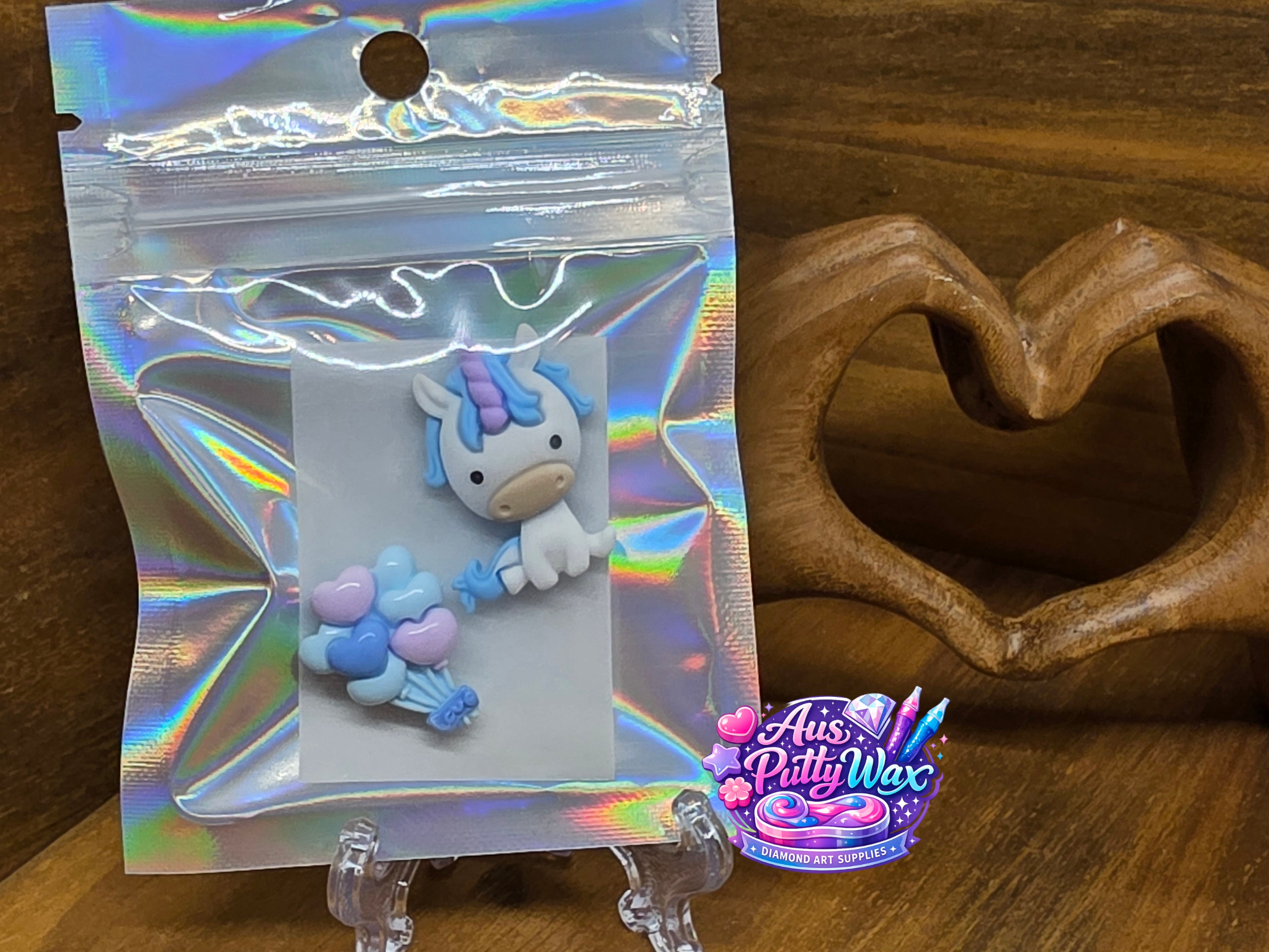 Blue Unicorn & Heart Balloons Cover Minders Pack
