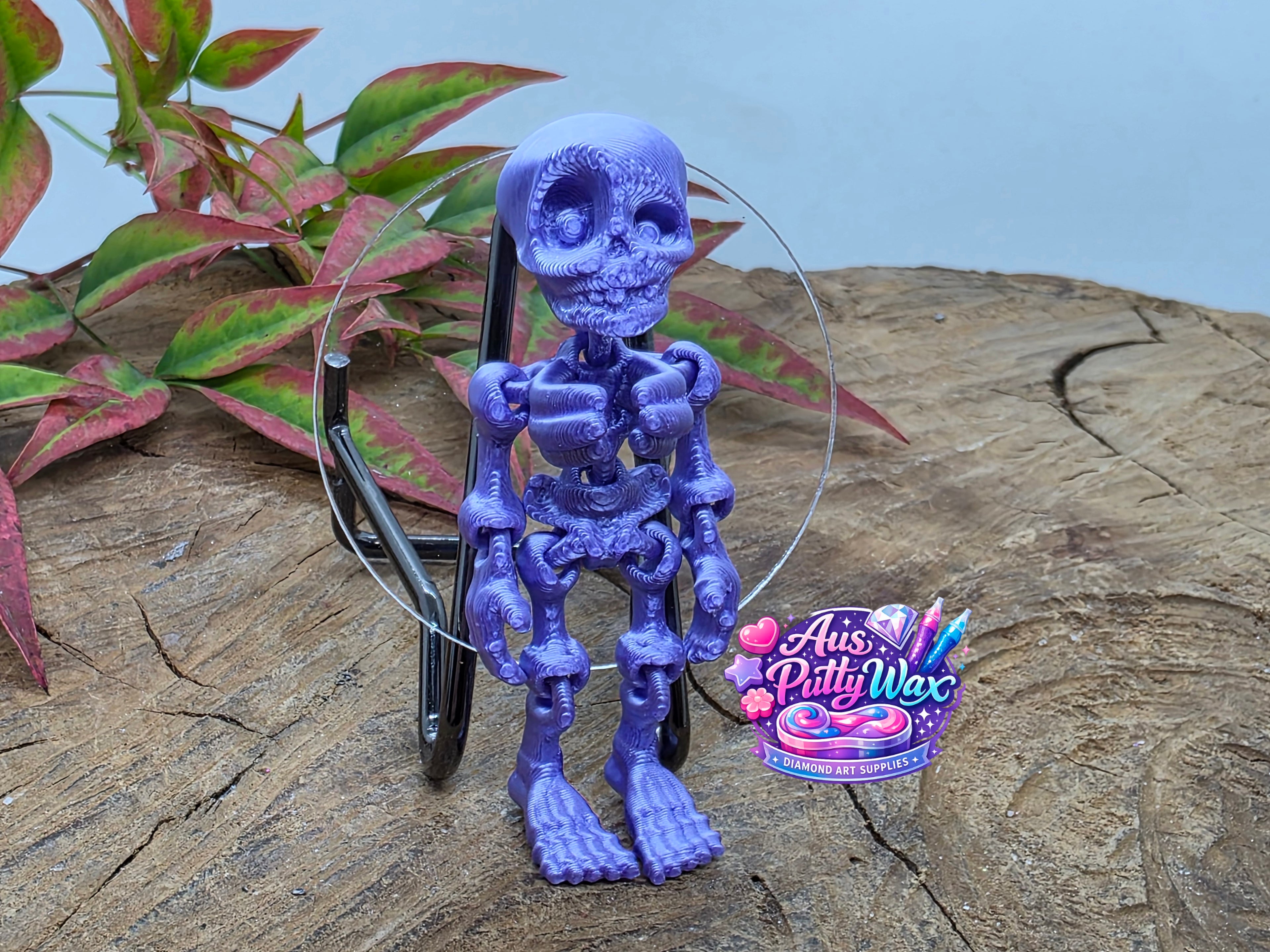 Movable Skeleton Cover Minder - Purple