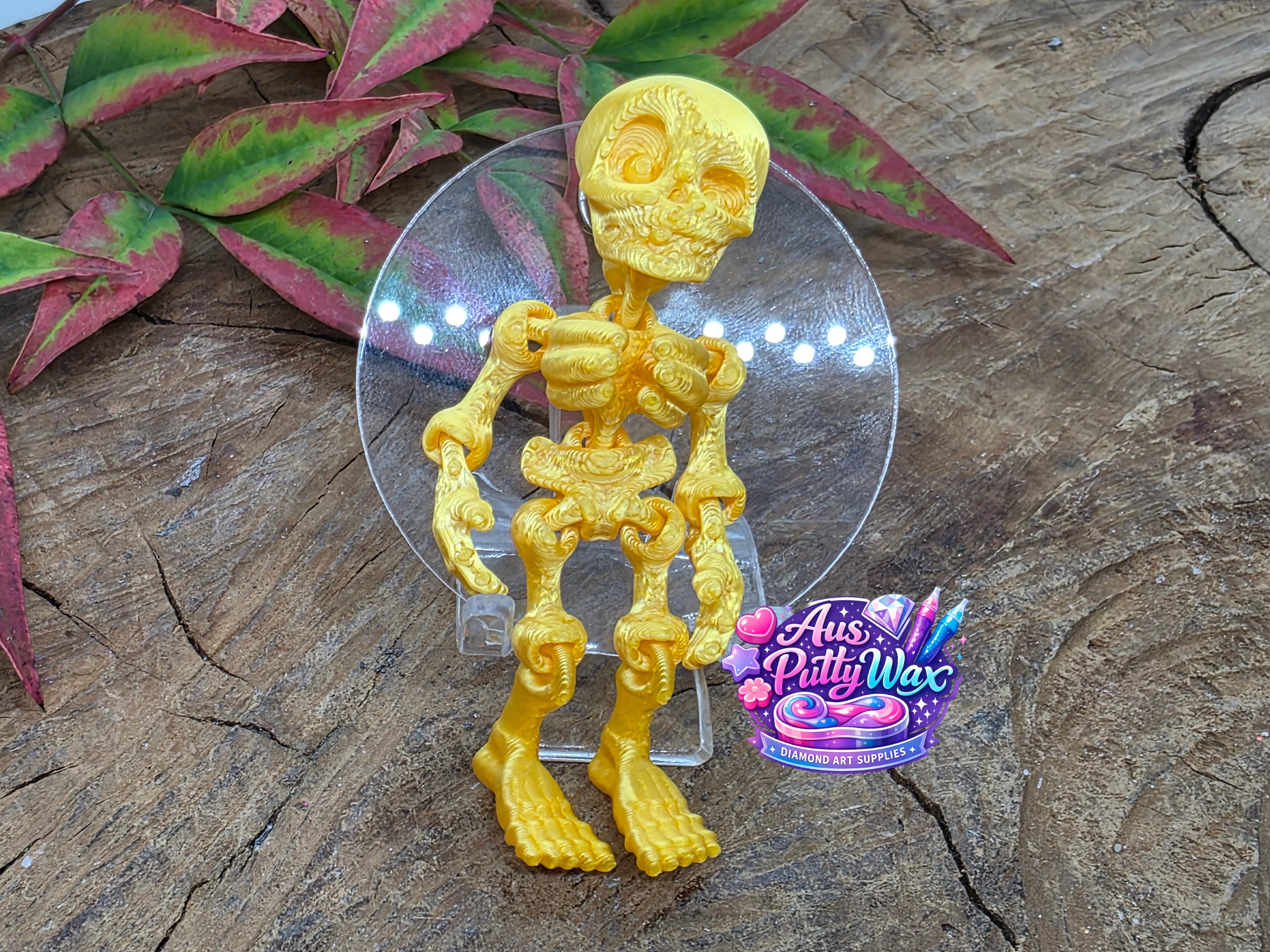 Movable Skeleton Cover Minder - Yellow