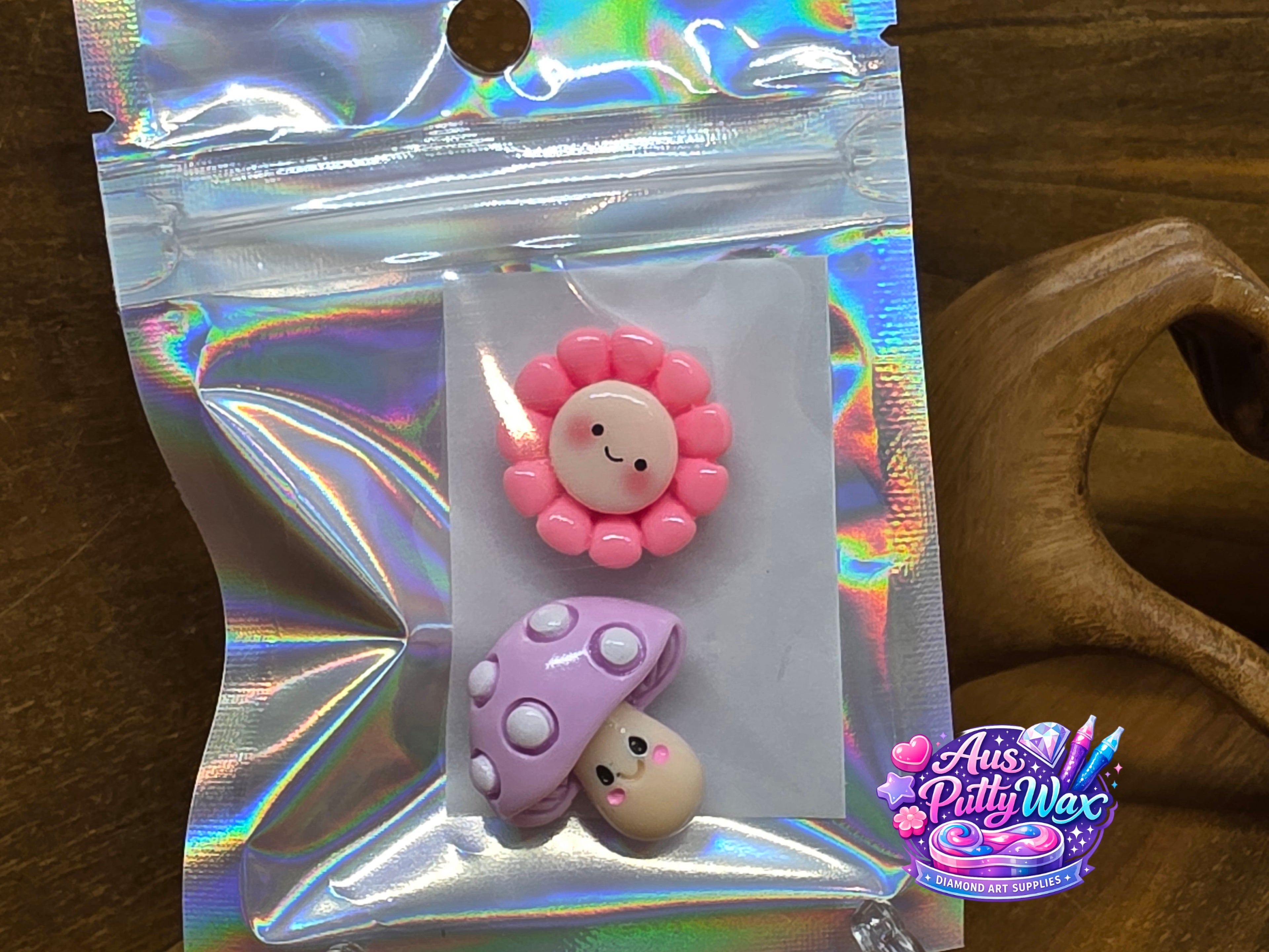 Purple Mushroom & Flower Cover Minders Pack