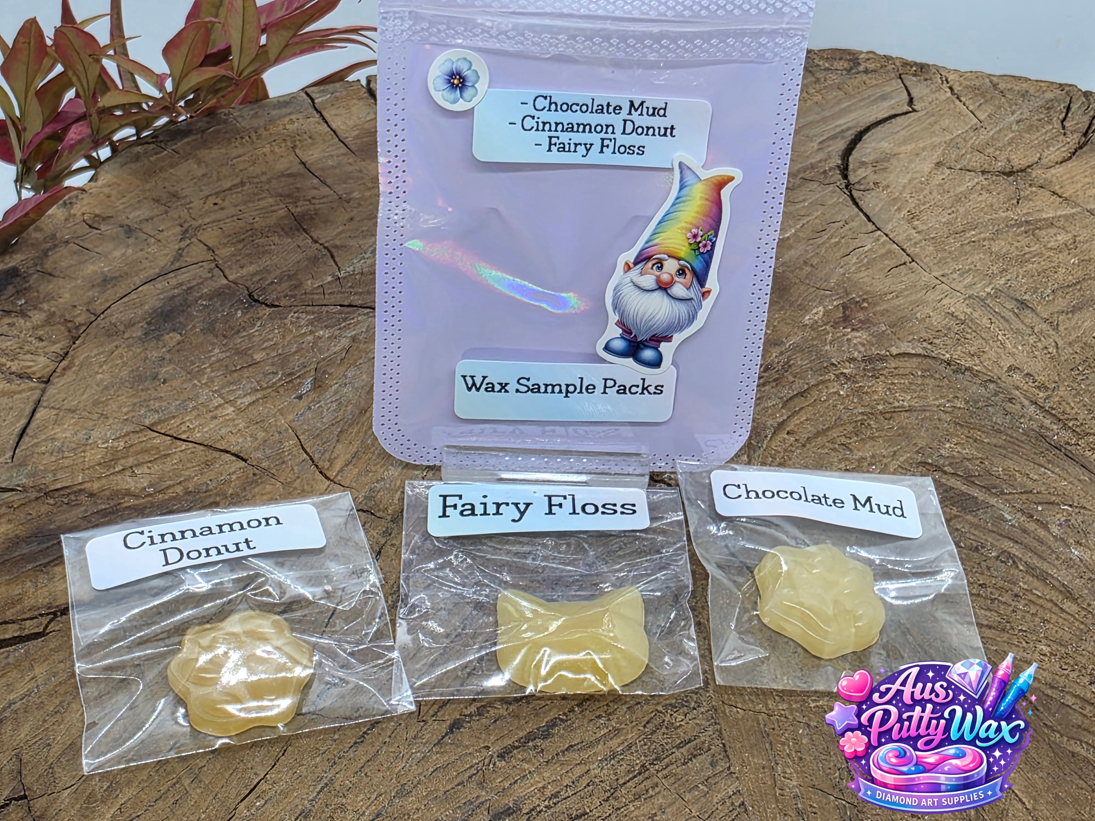 Wax Sample Pack - Cinnamon Donut, Fairy Floss, Chocolate Mud