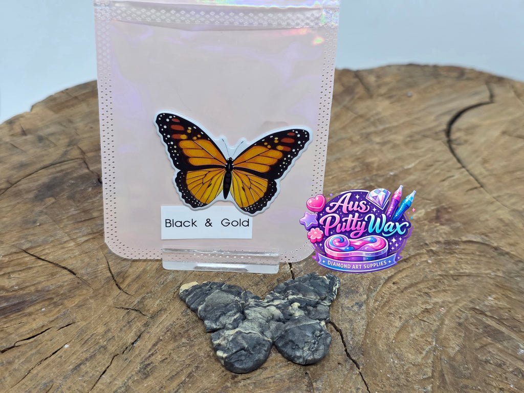 Black & Gold Butterfly Putty
