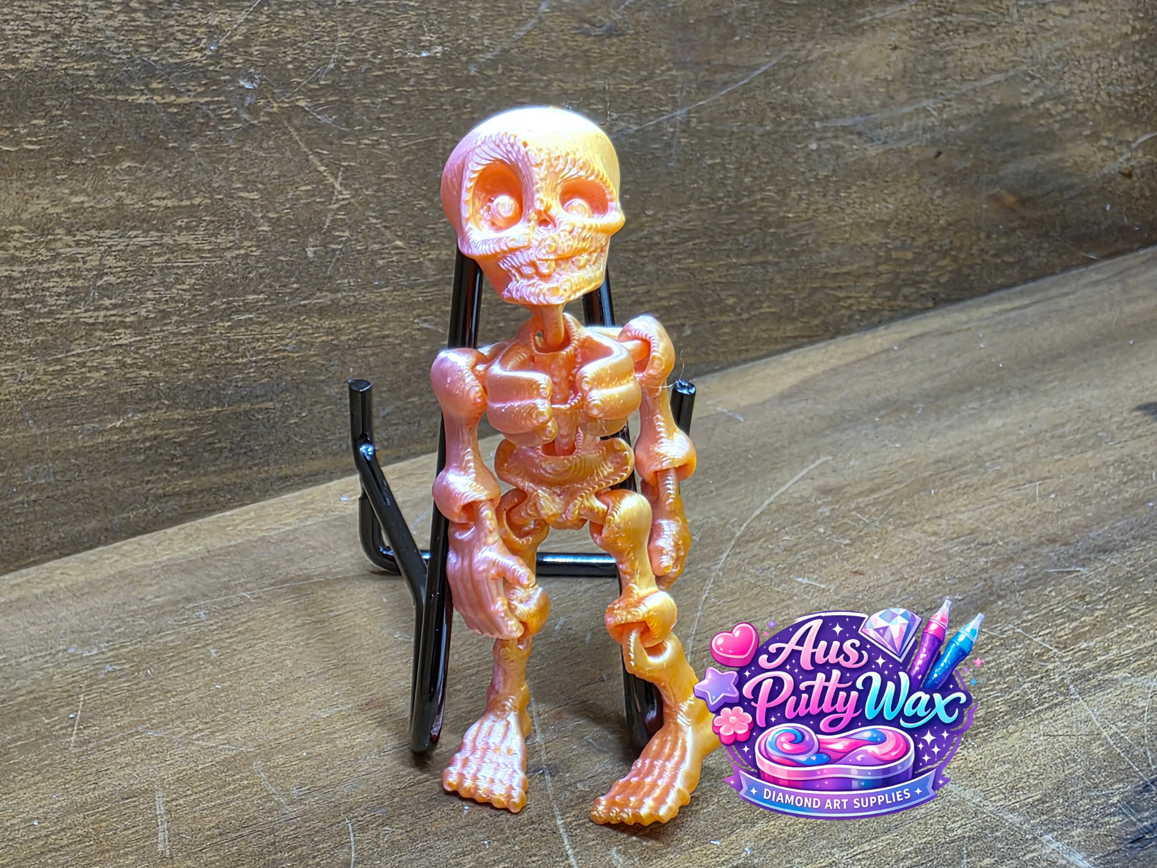 Skeleton Cover Minder - Orange/Pink
