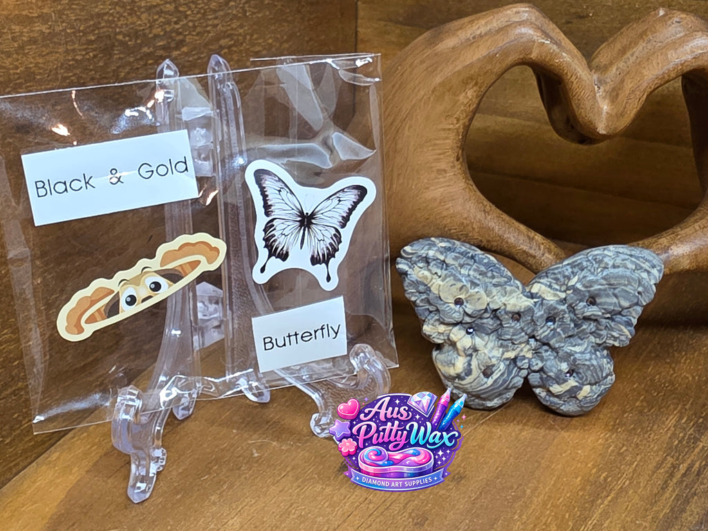 Black & Gold Butterfly Putty