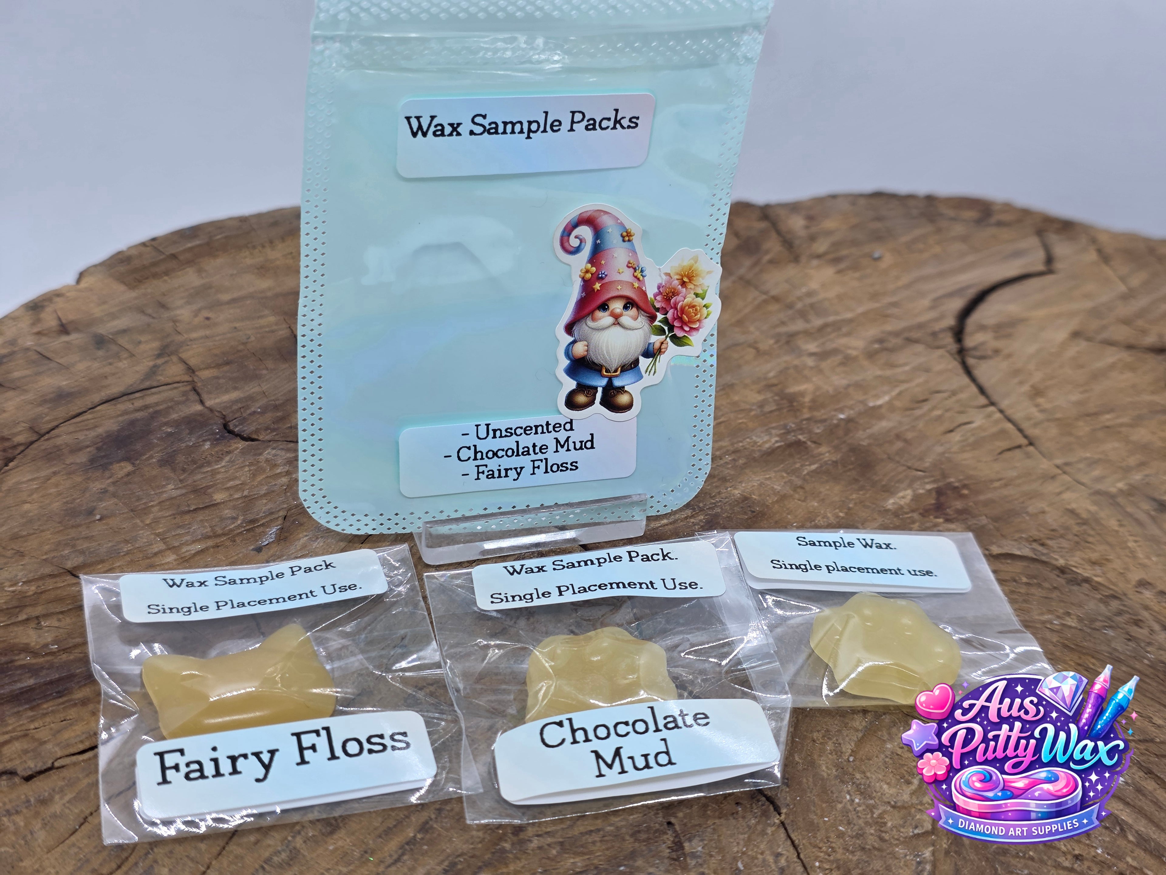 Wax Sample Pack - Chocolate Mud 🍫, Fairy Floss, Unscented
