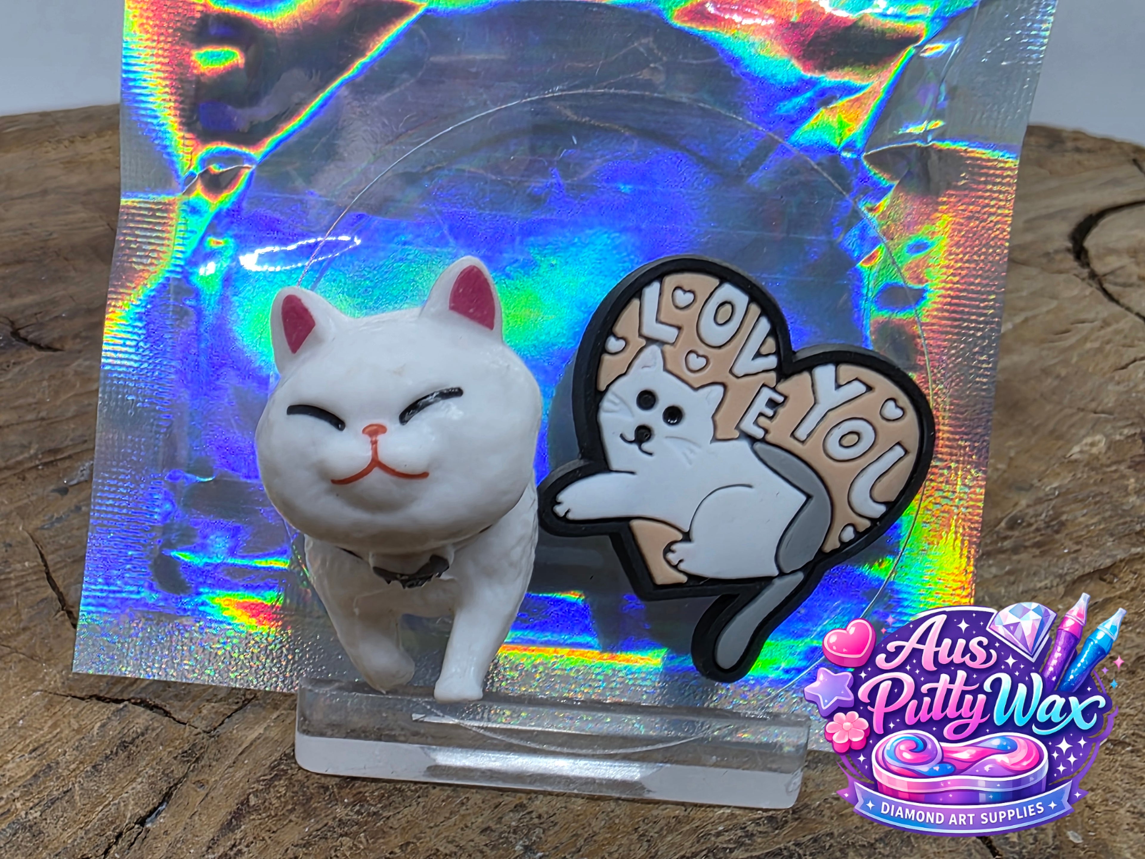 White Cat & Heart Cat Cover Minders Pack