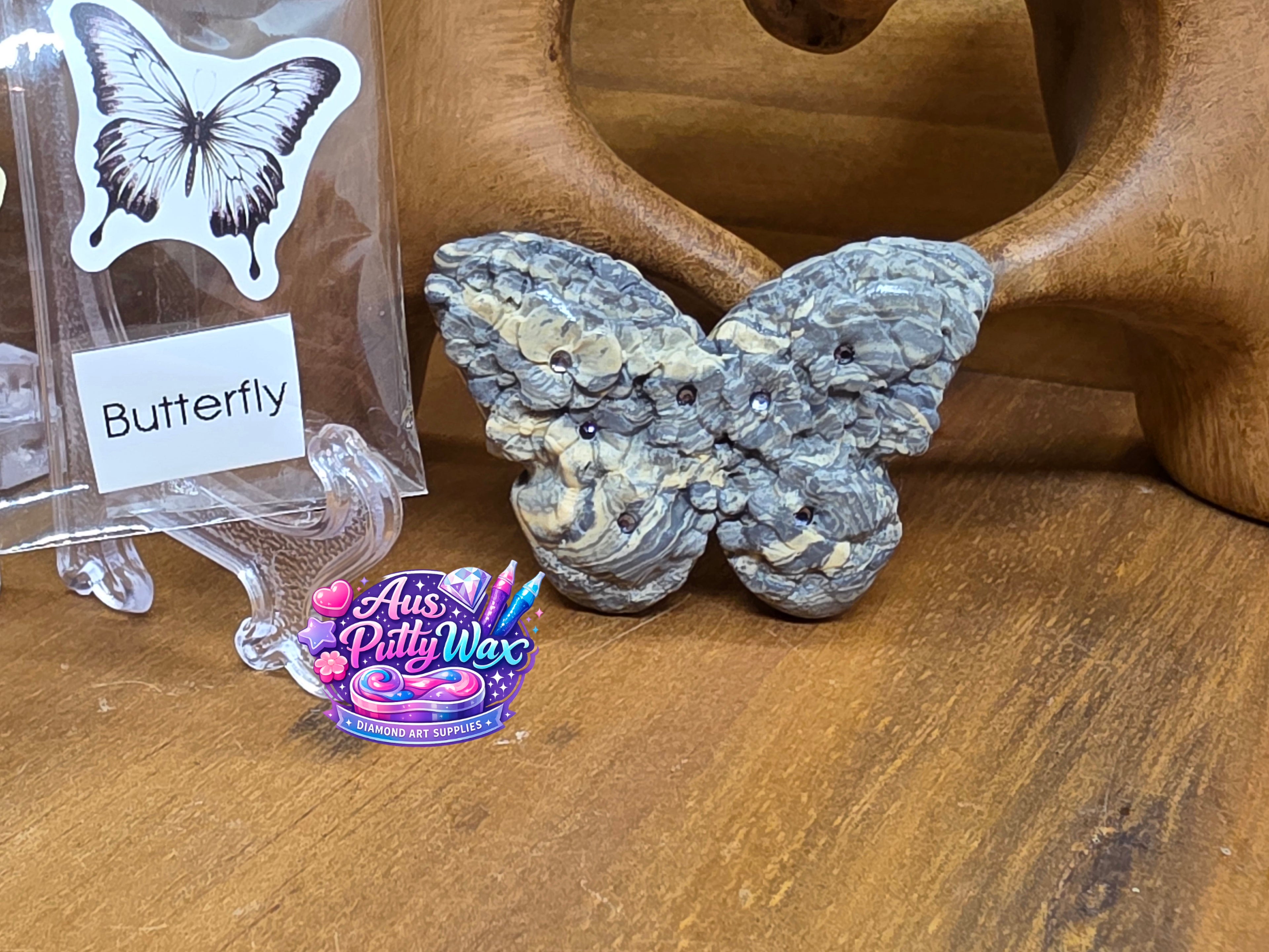 Black & Gold Butterfly Putty